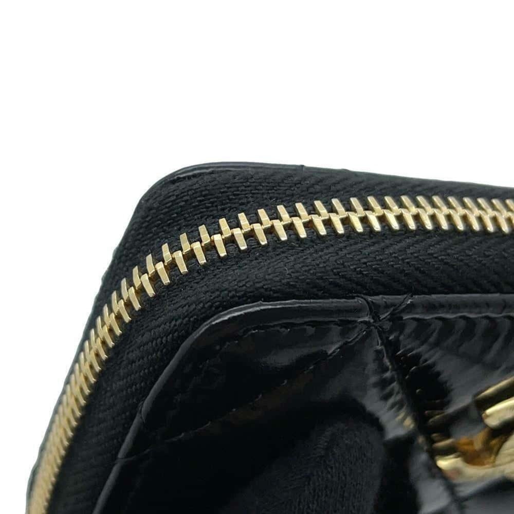 CHANEL Black Leather Coco Mark Wallet - Picture 6 of 9